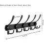 Singda Coat Rack Wall Mount,2 Packs Coat Hanger,Stainless Steel 5 Triple Hooks for Hanging Coats, Waterproof Wall Hooks for Hanging Clothes, Towels, Purse, Hats, Bag, Bathroom, Bedroom, Kitchen Black Singda Coat Rack Wall Mount,2 Packs Coat Hanger,Stainless Steel 5 Triple Hooks for Hanging Coats, Waterproof Wall Hooks for Hanging Clothes, Towels, Purse, Hats, Bag, Bathroom, Bedroom, Kitchen Black