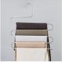 5 Layers S Shape Multifunctional Clothes Hangers Pants Storage Hangers Cloth Rack Multilayer Storage Cloth Hanger 5PC