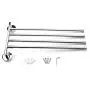 Bekith 16 inch Wall-Mounted Stainless Steel Swivel Bars Bathroom Towel Rack Hanger Holder Organizer (4-Arm)