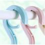 10PCS 8-Clips Underwear Socks Hangers Multi Function Clothing Drying Rack Wardrobe Storage Clothes Hanger Organizer Clothespin Random Color