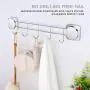 Ezprotekt Self-Adhesive Hook Rack Wall Mounted Coat Rack Stainless Steel Coat Hanger Hat Clothes Robe Towels Bags Pots Hooks for Bedroom Bathroom Kitchen (5 Hooks) Ezprotekt Self-Adhesive Hook Rack Wall Mounted Coat Rack Stainless Steel Coat Hanger Hat Clothes Robe Towels Bags Pots Hooks for Bedroom Bathroom Kitchen (5 Hooks)