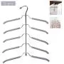 HJYPYJ Clothes Hangers Space Saving,Multi-Functional Non-Slip 5 Layer Wardrobe Shirt Hanger,Magic Hangers/Gray / 3 Pcs HJYPYJ Clothes Hangers Space Saving,Multi-Functional Non-Slip 5 Layer Wardrobe Shirt Hanger,Magic Hangers/Gray / 3 Pcs