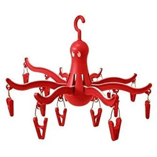 Ikea 801.896.63 Pressa Hanging Dryer with 16 Clothes Clips, Red Ikea 801.896.63 Pressa Hanging Dryer with 16 Clothes Clips, Red