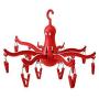 Ikea 801.896.63 Pressa Hanging Dryer with 16 Clothes Clips, Red