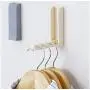 10pcs Random Color Foldable Door Hook Wall Hanger for Cloth Home Storage Household Invisible Coat Storage Holder Coat Hanger