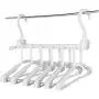 2pcs Multifunctional 360 Degree Rotation Multifunctional Foldable Sace Saving Wardrobe Clothes Hanger Decoration