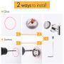KES Hand Towel Holder Bathroom Towel Bar Kitchen Dish Cloths Hanger SUS 304 Stainless Steel RUSTPROOF Wall Mount No Drill Brushed Finish, A23580DG-2