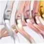 10pcs Random Color Clothes Hanger Durable Antideformation Aluminium Alloy Closet Adult Skirt Dress Clothing Towel Storage Rack Hangers for Clothes