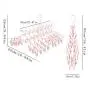 HJYPYJ Magic Hanger,Multifunction Folding Hanger,No Glitches PP Space-Saving Organizer Hanger Rotate/Pink / 52x42x25cm HJYPYJ Magic Hanger,Multifunction Folding Hanger,No Glitches PP Space-Saving Organizer Hanger Rotate/Pink / 52x42x25cm