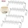 Keweis Closet Space Saving Hangers/Organizer, Multi-Purpose Metal Magic Hangers 9.5 Inch Cloth Hanger Wardrobe Closet Organization Closet Hanger Silver (Pack of 4) Keweis Closet Space Saving Hangers/Organizer, Multi-Purpose Metal Magic Hangers 9.5 Inch Cloth Hanger Wardrobe Closet Organization Closet Hanger Silver (Pack of 4)