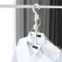 FitHom Multi-Layer Hanger Hook, Household Plastic Fish Bone Storage Rack, Space Saver Closet Hangers for Clothes Towel Scarf (2Pcs)