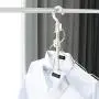 FitHom Multi-Layer Hanger Hook, Household Plastic Fish Bone Storage Rack, Space Saver Closet Hangers for Clothes Towel Scarf (2Pcs)