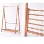 COAT RACK NAN Liang Simple Modern Solid Wood Simple Hanger Landing Bedroom Hanger Clothes Rack Brown, White, Natural Wood Multi-Functional Clothing Rack (Color : Natural Wood, Size : XL)