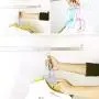 Wffo Magic Clothes Hanger 5-hole Belt Handle 360°Rotating Hanger Hook Clothes Storage Heavy Duty 3 Pieces