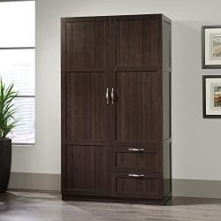 Sauder Storage Cabinet, Cinnamon Cherry finish