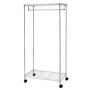 Cypressshop Rolling Wire Shelf Rack 2 Tiers Laundry Garment Hanging Rack Cloth Hanger Shelving Hanging Unit Open Closet Wardrobe Organizers with Shoe Rack Home Furniture Cypressshop Rolling Wire Shelf Rack 2 Tiers Laundry Garment Hanging Rack Cloth Hanger Shelving Hanging Unit Open Closet Wardrobe Organizers with Shoe Rack Home Furniture