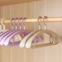 Yuqianjin Hangers Plastic, Space Saving Clothes Hangers, Plastic Seamless Hanger Home Hanging Clothes Rack (5 Pack) (Color : White)