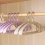 Yuqianjin Hangers Plastic, Space Saving Clothes Hangers, Plastic Seamless Hanger Home Hanging Clothes Rack (5 Pack) (Color : White) Yuqianjin Hangers Plastic, Space Saving Clothes Hangers, Plastic Seamless Hanger Home Hanging Clothes Rack (5 Pack) (Color : White)