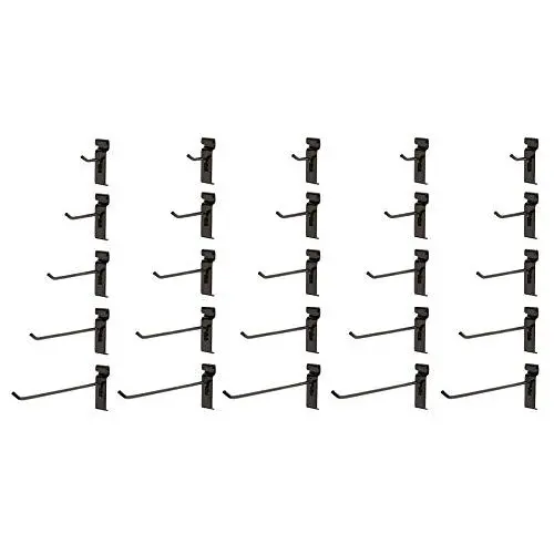 25 Gridwall Hooks - 5 Each - 2",4",6",8",10" 25 Gridwall Hooks - 5 Each - 2",4",6",8",10"