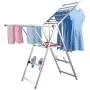 Stainless steel drying rack,Airfoil floor folding balcony drying rack indoor clothes rack clothes hanger-A Stainless steel drying rack,Airfoil floor folding balcony drying rack indoor clothes rack clothes hanger-A