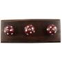Indianshelf Handmade 1 Artistic Vintage Cherry Wooden Polka Dotted Clothes Hooks Hangers/Coat Hooks Wall Mounted