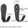 Wall Hooks 8 Pcs,Coat Hooks, Stainless Steel Hook, Garage, Luggage Key Hook, Bathroom Kitchen Dining Room,Heavy Duty, Indoor and Outdoor Hooks (Black Bent Hooks) Wall Hooks 8 Pcs,Coat Hooks, Stainless Steel Hook, Garage, Luggage Key Hook, Bathroom Kitchen Dining Room,Heavy Duty, Indoor and Outdoor Hooks (Black Bent Hooks)