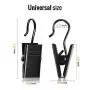 Teenitor 100 Pack Curtain Clips Stainless Steel Light Hanger Hooks Christmas Party Decor Supplies for Camp Tent Photo Display Indoor and Outdoor Decoration
