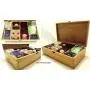 Multikeep Adjustable Tea Boxes 128 Tea Bag Storage Organizer Bamboo Latching Lid (Blank Lid) Multikeep Adjustable Tea Boxes 128 Tea Bag Storage Organizer Bamboo Latching Lid (Blank Lid)