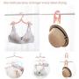 Walfiner 5Pcs Travel Hangers, Portable Folding Clothes Hangers for Travel & Home Use (Pink)