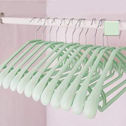 YQ WHJB Plastic Clothes Hangers,Extra Wide Shoulder Not-Slip Multifunction Standard Hanger 360 Degrees Rotate Hook for Adult 20 Pack-d