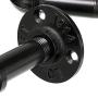 Sumnacon 3 Pcs Industrial Pipe Coat Hook Racks - Heavy Duty Rustic Clothes Towel Holder Hanger, Wall Mounted With Hardware For Home, Office, Electroplated Black Finish Sumnacon 3 Pcs Industrial Pipe Coat Hook Racks - Heavy Duty Rustic Clothes Towel Holder Hanger, Wall Mounted With Hardware For Home, Office, Electroplated Black Finish