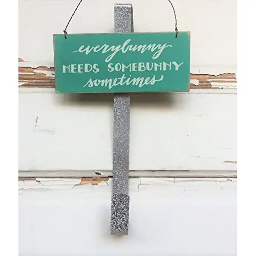 AGD Spring Easter Decor ? Everybunny Needs Somebunny Wreath Door Hanger AGD Spring Easter Decor ? Everybunny Needs Somebunny Wreath Door Hanger