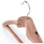 HANGERWORLD 19.7 inch Luxury Strong Cedar Wood Clothes Coat Garment Hanger with Non Slip Trouser Skirt Bar