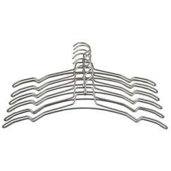 Thick Simplicity Style Metal Hanger for Clothes, Rotating Hook Pearl Nickel Hanger 10 Pieces