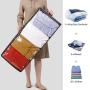 Lifewit Under Bed Clothes Organizer Large Adjustable Dividers Storage Bag with Durable Fabric, Reinforced Handle, 4 Clear Window for Clothing, Shoes, Blankets, Sweaters, Toys, Grey, 2 Pack