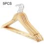 5pcs Random Color Non-Slip Trouser Bar Wooden Clothes Hangers Suit Jeans Pants Coat Shirts Hangers Clothes Hangers Clothes Storage Decoration