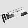 Floating Shelves Liftable Clothes Hanger Dormitory Clothes Bar Closet Hardware Pull-Down Clothes Rail Closet Pole Clothing Finishing Rack, Adjustable Width, Wall Mounting Industrial Wall Frame