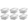 Life Story Clear Closet Organization Storage Boxes Container, 14 Quart (6 Pack) Life Story Clear Closet Organization Storage Boxes Container, 14 Quart (6 Pack)