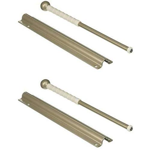 2 pack 12 in. Standard Valet Rod, Satin Nickel