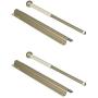 2 pack 12 in. Standard Valet Rod, Satin Nickel