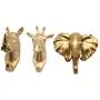 Flameer Set of 3 Animal Shaped Single Coat Hook Clothes Rack Decorative Wall Hanger Flameer Set of 3 Animal Shaped Single Coat Hook Clothes Rack Decorative Wall Hanger