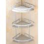 Yosoo 3-Tier Shampoo Basket Shower Shelf Bathroom Corner Shower Rack Storage Holder Hanger for Towels, Soap, Lotion