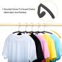 HOUSE DAY Premium Velvet Hangers - 50 Pack No Shoulder Bumps Suit Hangers with Chrome Hooks,Non Slip Space Saving Clothes Hangers,Heavyduty,Rounded Hangers for Coat,Jackets,Pants,Shirts,Black