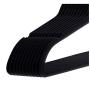 TSR Non Slip Hangers for Clothes - 50 Slim Velvet Hangers for Clothes with Metal Hooks for Men and Women Clothes ? Modern Black Color and E-Book TSR Non Slip Hangers for Clothes - 50 Slim Velvet Hangers for Clothes with Metal Hooks for Men and Women Clothes ? Modern Black Color and E-Book