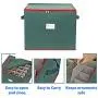 ProPik Holiday Ornament Storage Boxes Organizer Chest, Holds Up to 75 Ornaments Balls Divided On 3 Trays with Dividers to Organize Durable 600D Oxford Material (Green) ProPik Holiday Ornament Storage Boxes Organizer Chest, Holds Up to 75 Ornaments Balls Divided On 3 Trays with Dividers to Organize Durable 600D Oxford Material (Green)