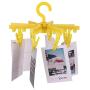 Ayunjia Folding Cloth Hangers Clip Lamp 16LED Night Light for Hanging Photos Cards Decorations (Color : White)