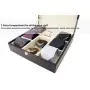 Decorebay Handcrafted Crocodile Leather Tie Boxes and Cufflink Storage Boxes for Men ? Seal Brown Decorebay Handcrafted Crocodile Leather Tie Boxes and Cufflink Storage Boxes for Men ? Seal Brown