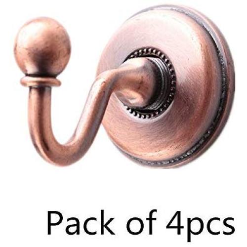 Kindlov-hom Curtain Holdbacks Pair for Draperies 4pcs Retro Vintage Antique Bronze Tieback Hooks Curtain Tassel Hanger Holder Clothes Hat Towel Coat Hanger Hook Curtain Tie Backs