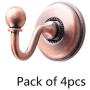 Kindlov-hom Curtain Holdbacks Pair for Draperies 4pcs Retro Vintage Antique Bronze Tieback Hooks Curtain Tassel Hanger Holder Clothes Hat Towel Coat Hanger Hook Curtain Tie Backs