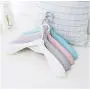 10pcs Random Color Thicken Wide Shoulder Plastic Clothes Hanger,Wardrobe Closet Plastic Scarf Clothes Hangers Hangers Storage Racks Decoration